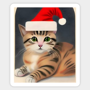 Kitty Christmas Sticker